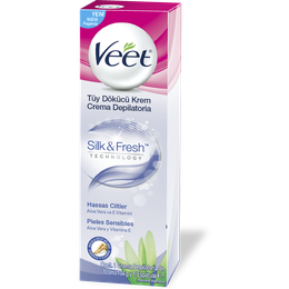 Veet Crema Depilatoria Corporal Silk&Fresh Pieles Sensibles